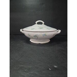 Savoy Blue Floral England Vegetable Bowl BB&F Tureen Vintage